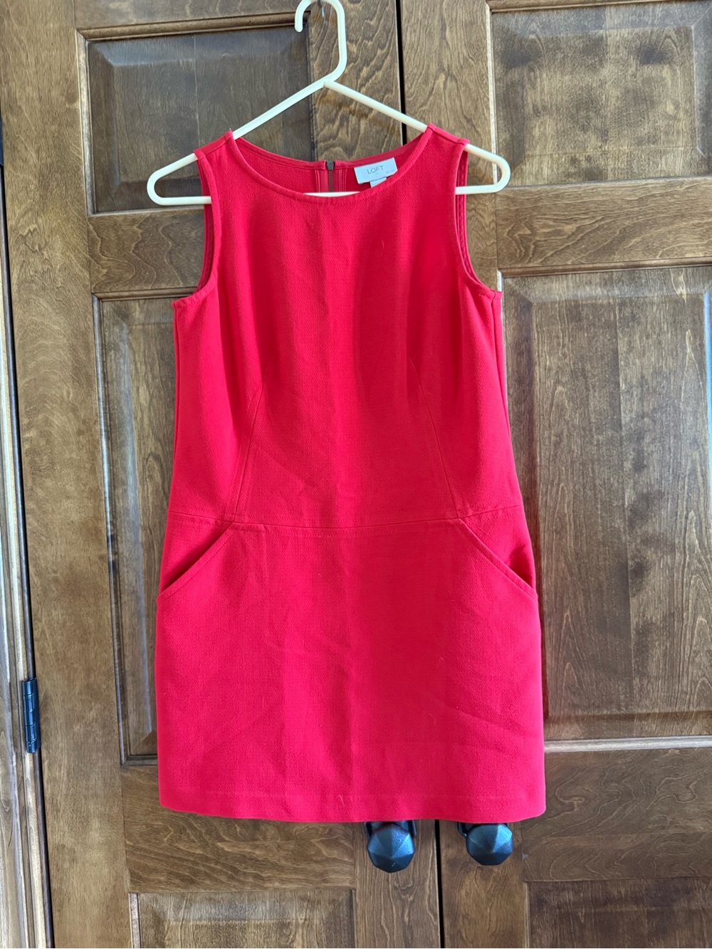 LOFT Orange Colored Sleeveless Shell Dress - Women's Size 4 Petite